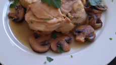 Rôti de veau aux pleurotes