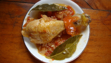 Poulet basquaise sans poivron