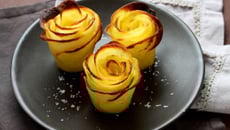 Pommes de terre en forme de roses
