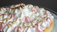 Tarte citron meringue Italienne colorée