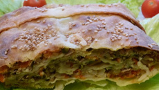 Strudel au thon et légumes