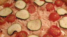 Tarte salée au poulet et fromage de chèvre