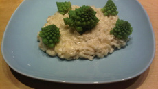 Risotto aux fromages et choux romanesco