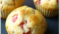 Muffins aux gariguettes et au yuzu