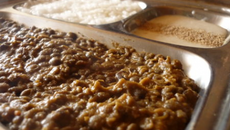 Dahl de lentilles vertes et sa sauce yaourt sucré salé