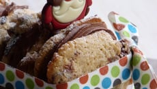 Bûche cookies au chocolat et noix de pécan