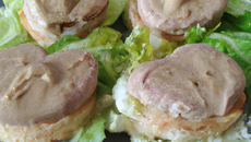 Les bouchées de foie gras en cœur de laitue
