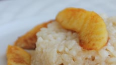 Riz au lait régréssif à la MAP et coing poêlé