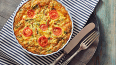Quiche aux courgettes et aux tomates cerises