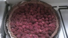 Tarte framboises et pâte à tartiner