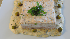Pavé de thon blanc à la crème de cresson