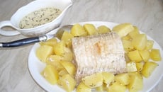 Rôti de porc au lait, pommes fondantes