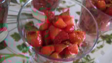 Tartare de fraises aux pistaches