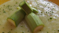 Velouté de courgettes à la vache qui rit facile