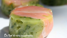 Bouchées apéritives aux courgettes croquantes et saumon