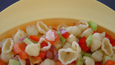 salade de pâtes aux crudités