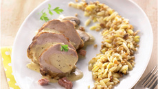 Filet mignon de porc aux champignons et Céréales de Campagne