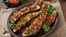 Aubergines farcies végétariennes