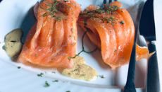 Aumônière au deux saumons