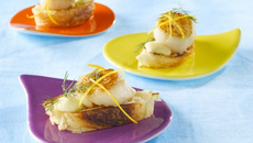 Bouchées aux Saint-Jacques et mousse d'orange