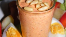 Verrine de poivrons et de fromage