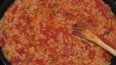 Risotto en mode hispanique (risotto au chorizo)