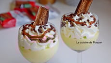 Crème au chocolat blanc et caramel au beurre salé