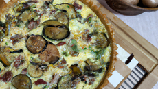 Quiche maison aux courgettes et aux champignons