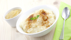 Riz au lait aux pommes