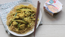 Poulet coco curry et légumes croquants
