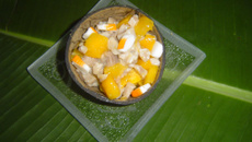 Thon à la mangue et au surimi