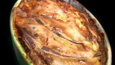 Viande hachée & aubergines gratinées à la Cancoillotte !
