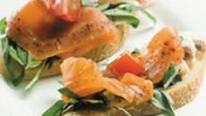 Bruschettas de Saumon Fumé