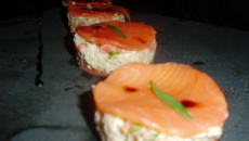 Ronde de crabe et de Saumon