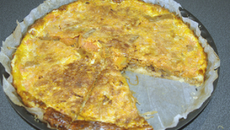 Quiche sucrine sur lit d'oignons
