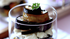 Verrine aubergine et féta