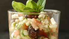 Salade crétoise en verrine maison