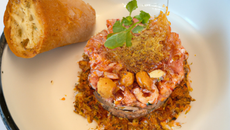 Tartare de langoustine granny et noisettes