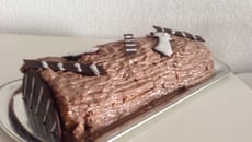 Bûche de Noël moelleuse au chocolat