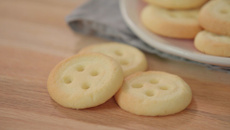 Biscuits comme des boutons