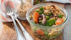 Crumble aux légumes et au quinoa