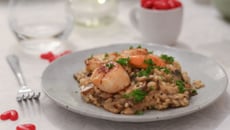 Risotto aux champignons et noix de Saint-Jacques au Thermomix