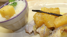 Poulet aux gousses de vanille