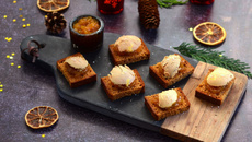 Toast de foie gras et chutney de mangue