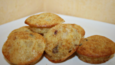 Muffins aux pommes noisettes et raisins