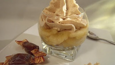 La p'tite Bretonne : verrine palet breton, pomme et mousse au caramel au beurre salé