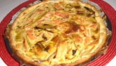 Quiche saumon et poireaux