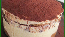 Tiramisu onctueux au café corsé à la liqueur