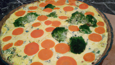 Flan de brocolis, carottes et ricotta