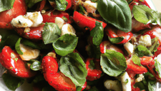 Salade de fraises au basilic